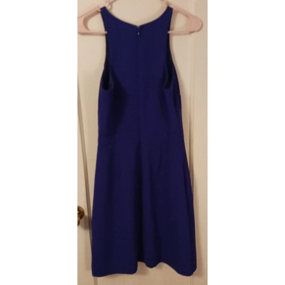 J. Crew Royal Blue‎ Sleeveless Pleated Ponte Dress, Size 4